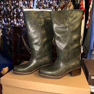 Wide Calf Green Frye & Co. Boots